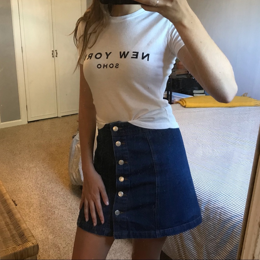 Brandy Melville New York White Tee